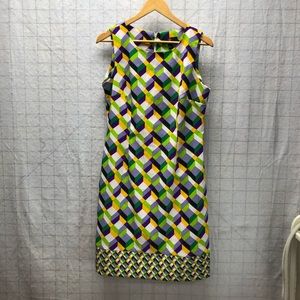 Ronni Nicole sheath dress bold geometric